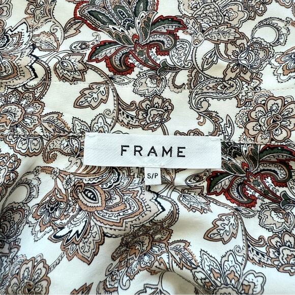 NEW!! FRAME silk blouse size S/P Retail 340$ - Picture 5 of 8
